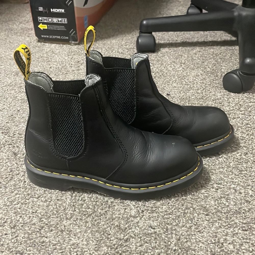 Dr Martens - Black Chelsea Boot with Steel Toe